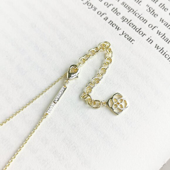 NEW Kendra Scott Ari Heart Gold Watercolor Necklace - Picture 3 of 3